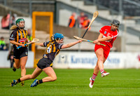 Linda Collins shoots for goal